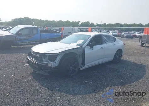 2022 Acura Tlx A-Spec Package из США, поврежденный, VIN 19UUB5F59NA003672